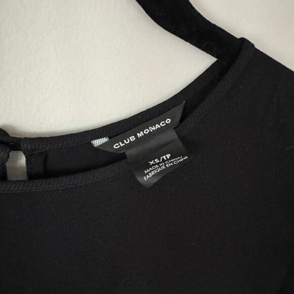 Club Monaco Amund Crewneck Pleated Sleeve Blouse - Picture 5 of 5